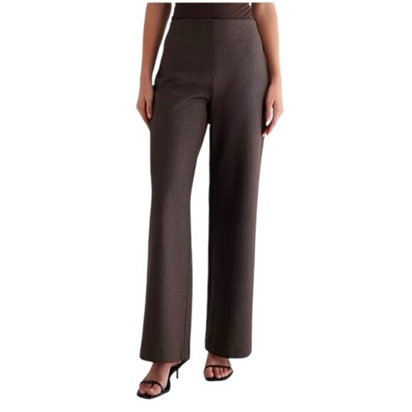 Express columnist Elegant Brown Women's Pants Career Size 8 NWOT Academia - Picture 1 of 12